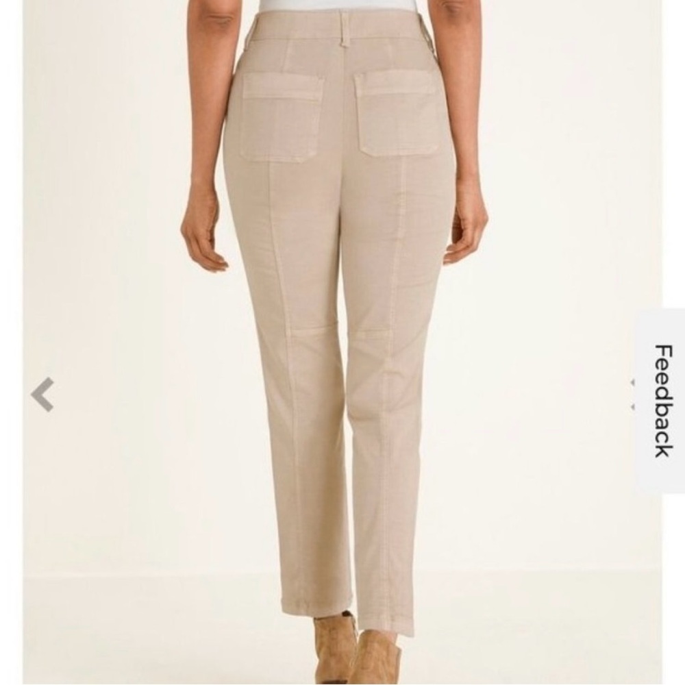 NWT Chico's Secret Stretch Casual Utility Slim Ankle Pants - Picture 6 of 6
